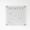 Martha Stewart Grayson Acrylic Dry Erase Wall Calendar w/Dry Erase Marker and Mntng Hrdwr, 14in. Sq, Clr w/Blk Prnt BR-AC-3636-BK-CLRBK-MS - alternate 7